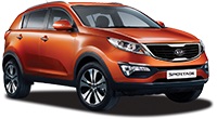 Small 4x4 - eg Kia Sportage Car Hire from only £117.61 per day